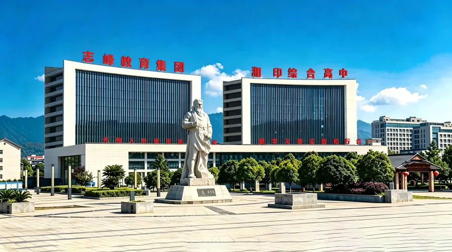 新化县湘印中等职业学校校园环境